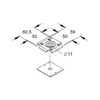 Menetesszár-függesztő vízszintes 50mm x 50mm merítetten horganyzott acél kapocs GRKB 10 F Niedax